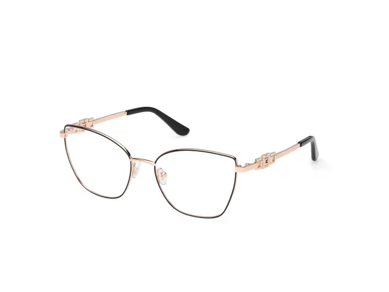 Donna GU50316 001 Montature da vista Metallo Nero Cat Eye Normale