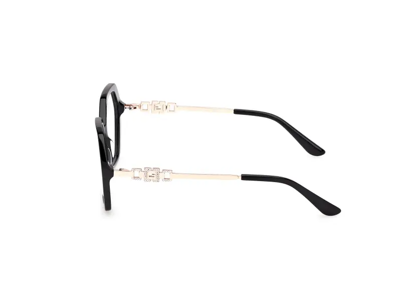 Donna GU50317 001 Montature da vista Acetato Nero Geometrica Normale miniatura 3