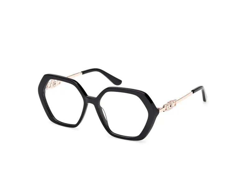 Donna GU50317 001 Montature da vista Acetato Nero Geometrica Normale