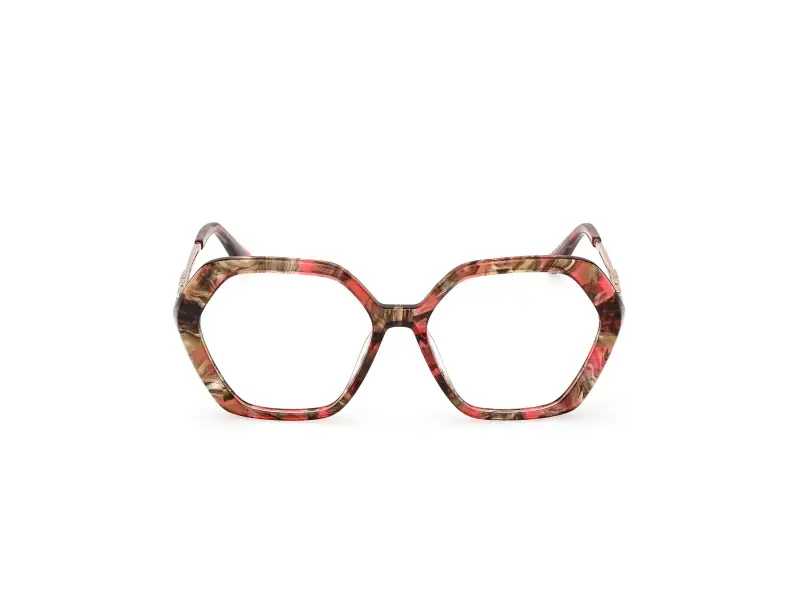 Donna GU50317 071 Montature da vista Acetato Bordeaux Geometrica Normale miniatura 2