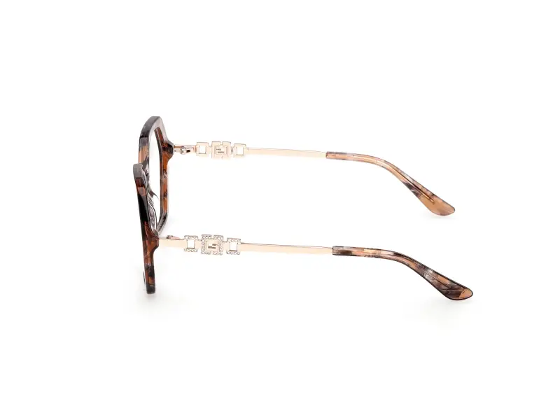 Donna GU50317 074 Montature da vista Acetato Rosa Geometrica Normale miniatura 3