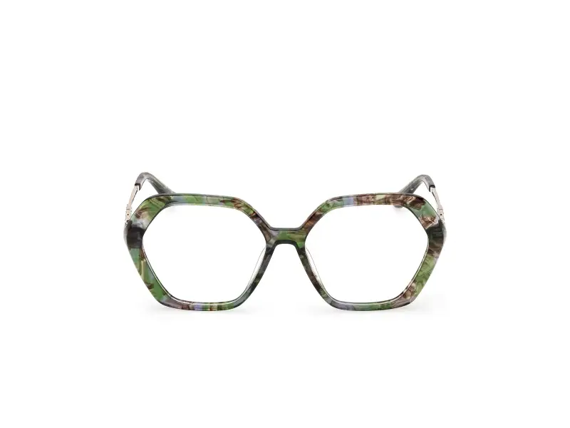 Donna GU50317 098 Montature da vista Acetato Verde Geometrica Normale miniatura 2