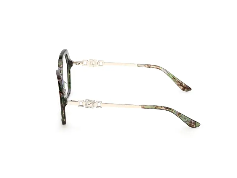 Donna GU50317 098 Montature da vista Acetato Verde Geometrica Normale miniatura 3