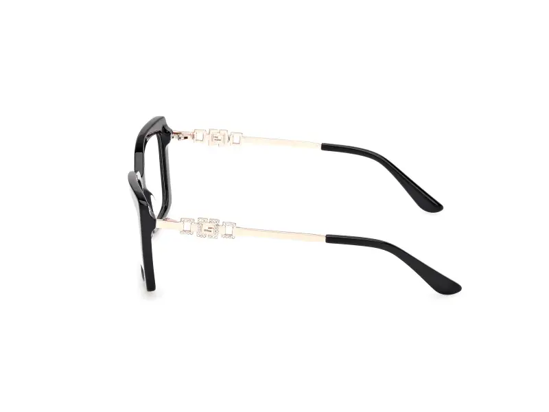 Donna GU50318 001 Montature da vista Acetato Nero Squadrata Normale miniatura 3