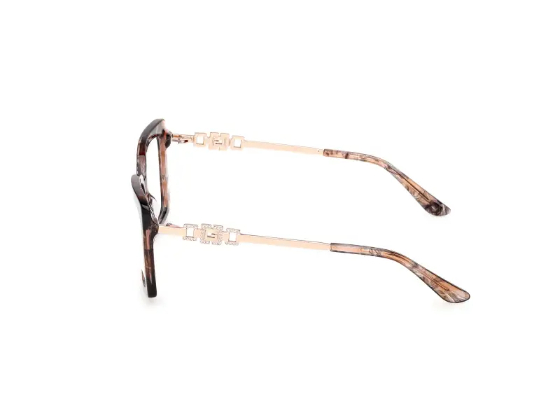 Donna GU50318 074 Montature da vista Acetato Rosa Squadrata Normale miniatura 3