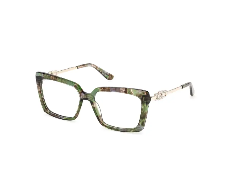 Donna GU50318 098 Montature da vista Acetato Verde Squadrata Normale