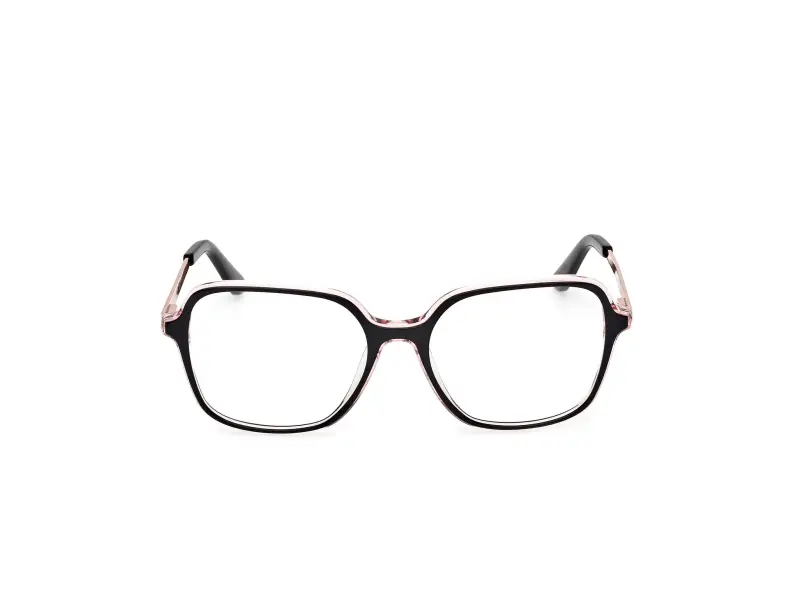 Donna GU50320 001 Montature da vista Acetato Nero Squadrata Normale miniatura 2