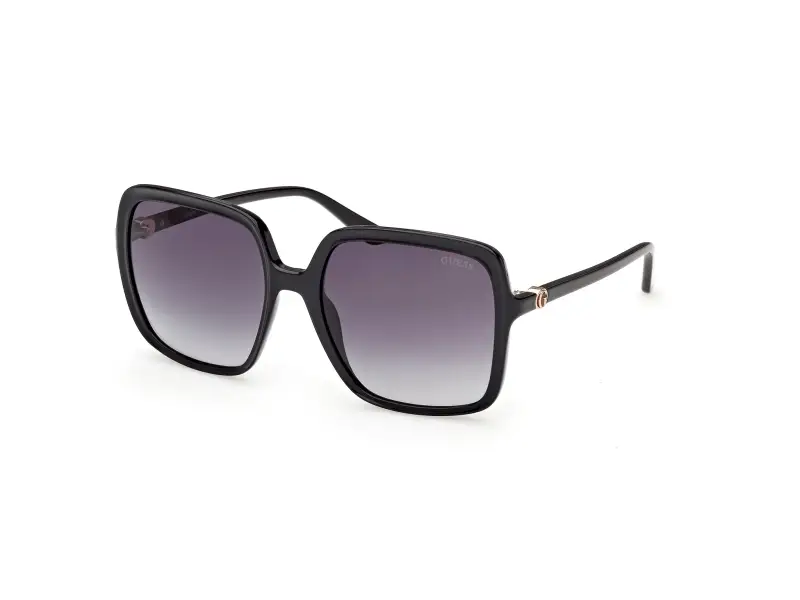 Donna Guess GU00280 01B Occhiali da sole Iniettato Nero Fumo Squadrata Normale