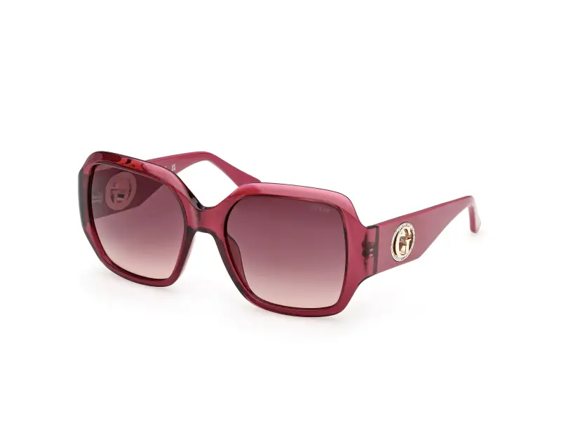 Donna Guess GU00283 69T Occhiali da sole Iniettato Bordeaux Bordeaux Squadrata Normale
