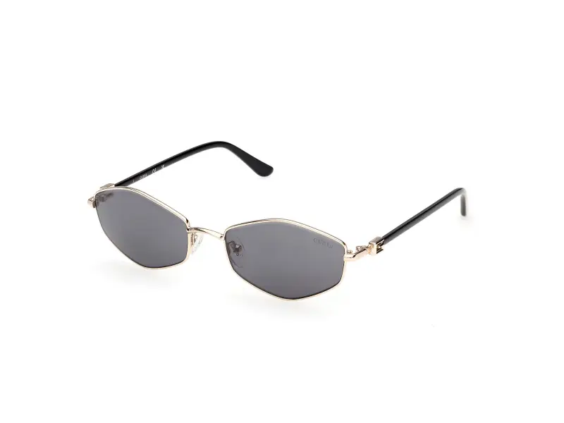 Donna Guess GU00289 32A Occhiali da sole Metallo Oro Fumo Geometrica Normale