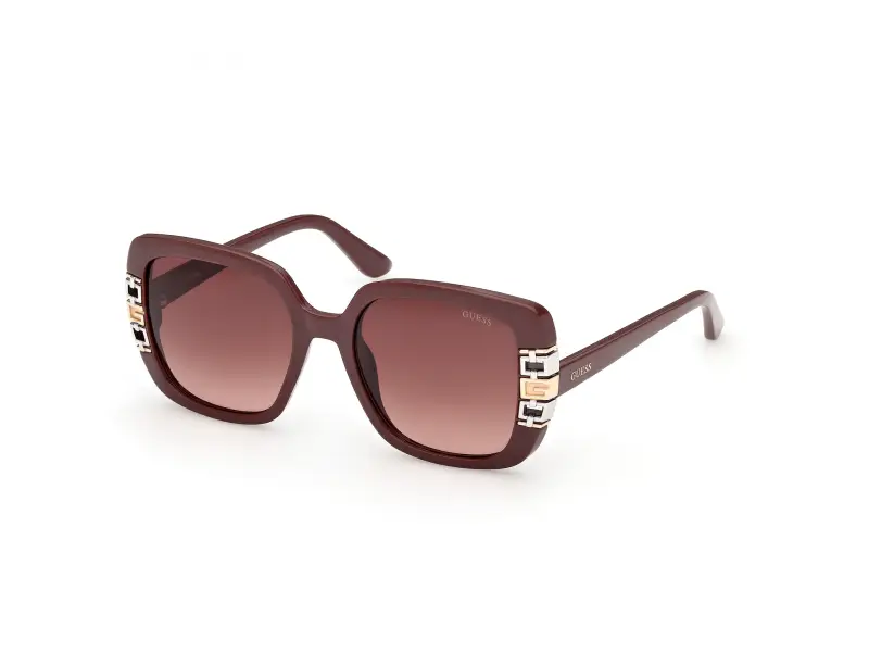 Donna Guess GU00294 69F Occhiali da sole Iniettato Bordeaux Marrone Squadrata Normale