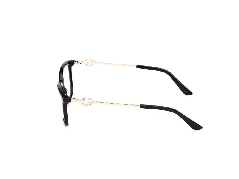 Donna Guess GU50349 001 Montature da vista Acetato Nero Squadrata Normale miniatura 3