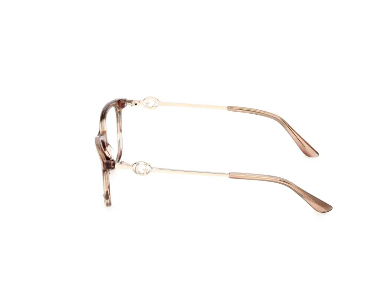 Donna Guess GU50349 041 Montature da vista Acetato Marrone Squadrata Normale miniatura 3
