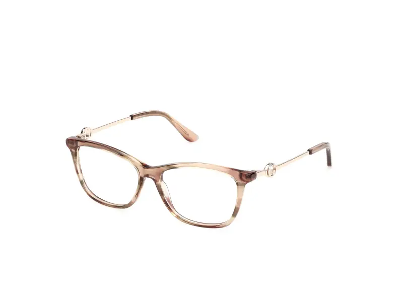 Donna Guess GU50349 041 Montature da vista Acetato Marrone Squadrata Normale