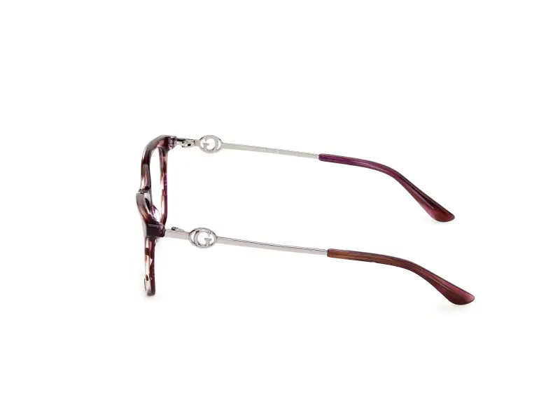 Donna Guess GU50349 068 Montature da vista Acetato Rosso Squadrata Normale miniatura 3