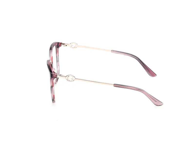 Donna Guess GU50350 074 Montature da vista Acetato Rosa Squadrata Normale miniatura 3