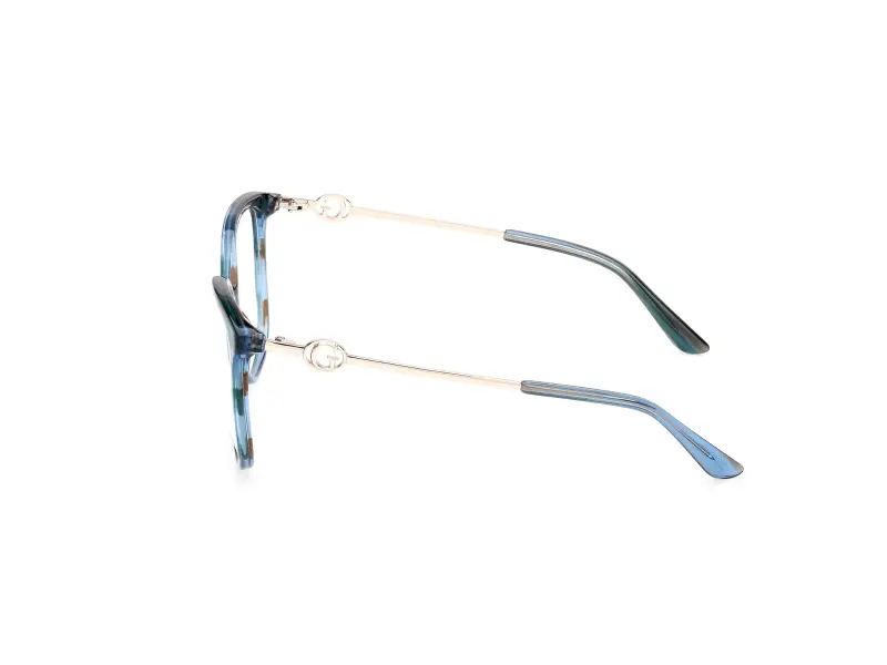Donna Guess GU50350 092 Montature da vista Acetato Blu Squadrata Normale miniatura 3