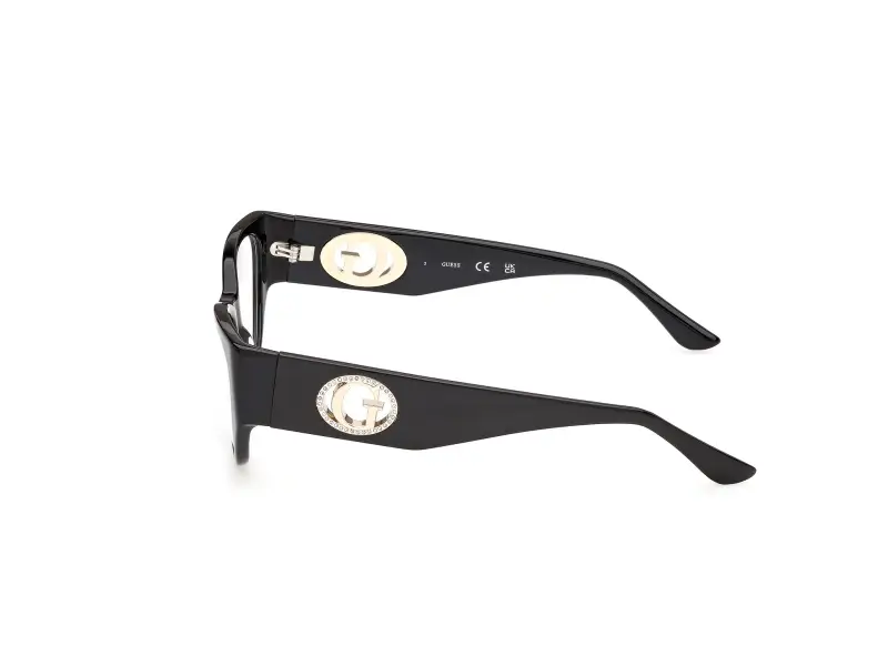 Donna Guess GU50351 001 Montature da vista Acetato Nero Cat Eye Normale miniatura 3