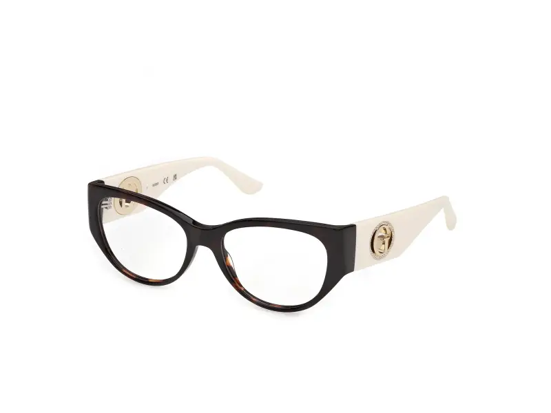 Donna Guess GU50351 052 Montature da vista Acetato Havana Cat Eye Normale