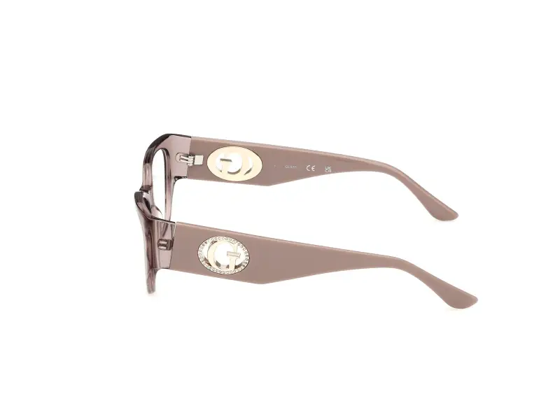 Donna Guess GU50351 057 Montature da vista Acetato Beige Cat Eye Normale miniatura 3
