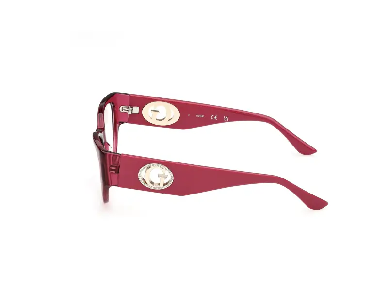 Donna Guess GU50351 069 Montature da vista Acetato Bordeaux Cat Eye Normale miniatura 3