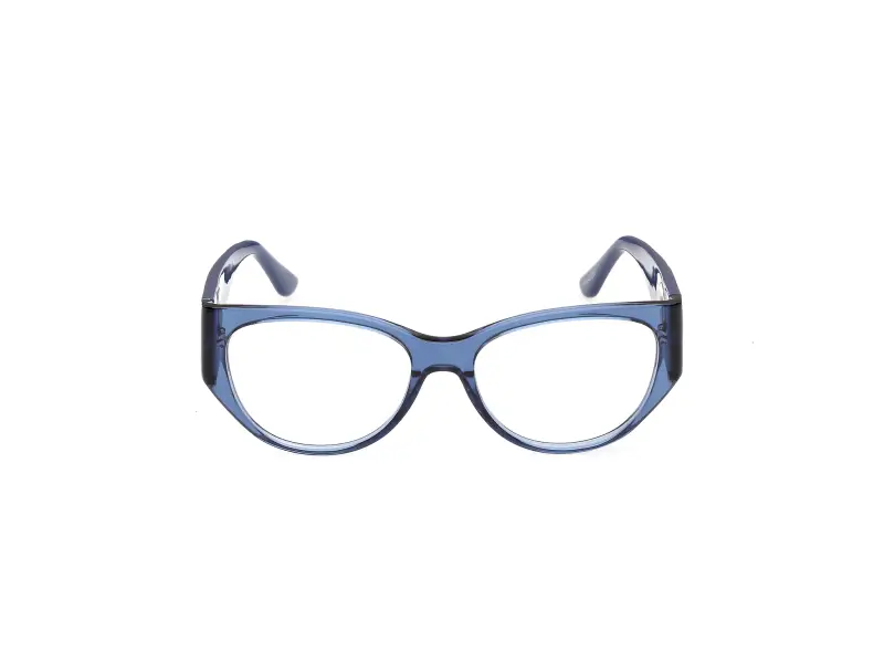 Donna Guess GU50351 090 Montature da vista Acetato Blu Cat Eye Normale miniatura 2