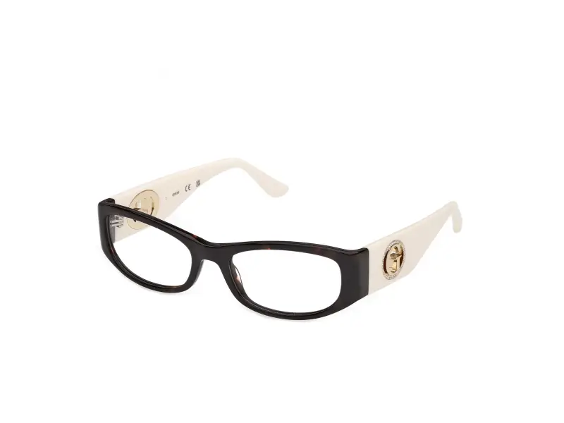 Donna Guess GU50352 052 Montature da vista Acetato Havana Rotonda Normale