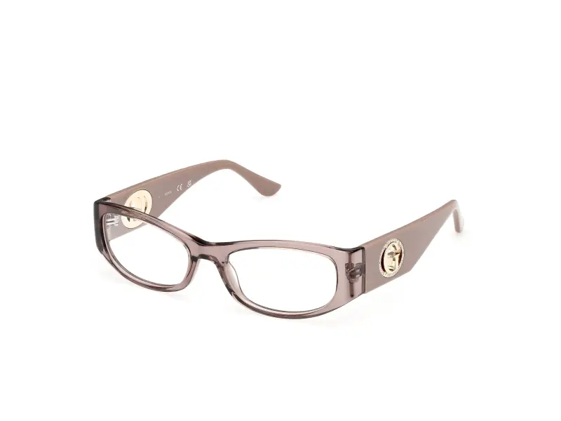 Donna Guess GU50352 057 Montature da vista Acetato Beige Rotonda Normale