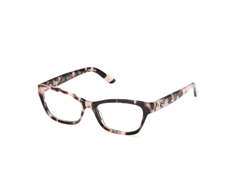 Donna Guess GU50353 074 Montature da vista Acetato Rosa Squadrata Normale
