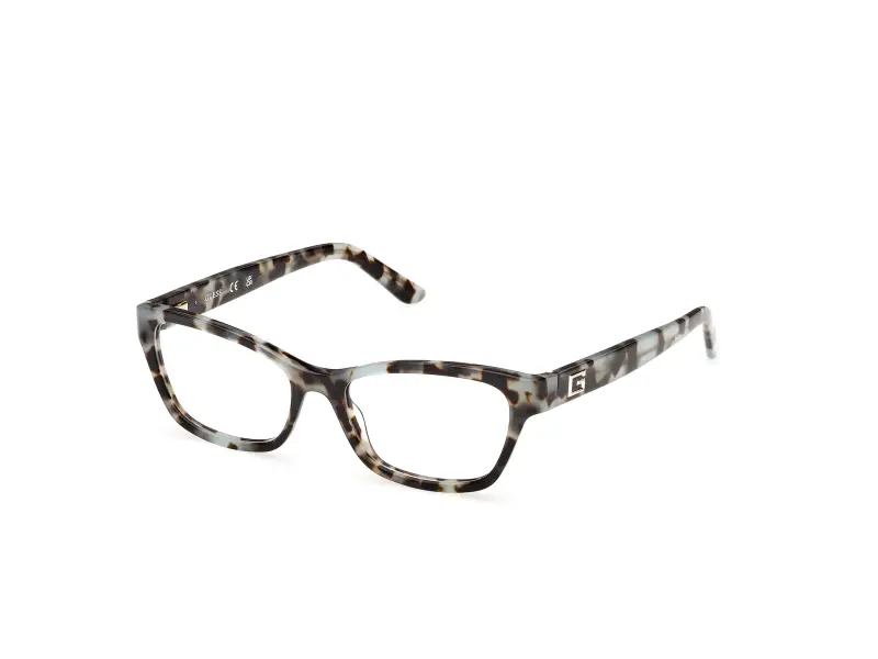 Donna Guess GU50353 086 Montature da vista Acetato Havana Squadrata Normale