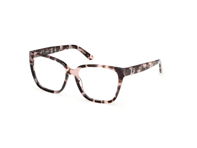 Donna Guess GU50354 074 Montature da vista Acetato Rosa Squadrata Normale