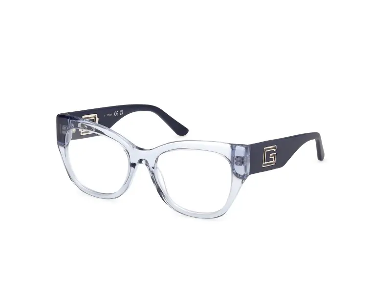 Donna Guess GU50356 084 Montature da vista Acetato Blu Squadrata Normale