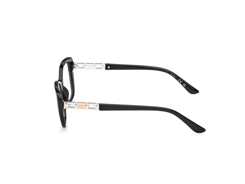 Donna Guess GU50358 001 Montature da vista Acetato Nero Squadrata Normale miniatura 3