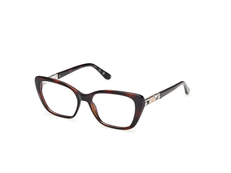 Donna Guess GU50358 052 Montature da vista Acetato Havana Squadrata Normale