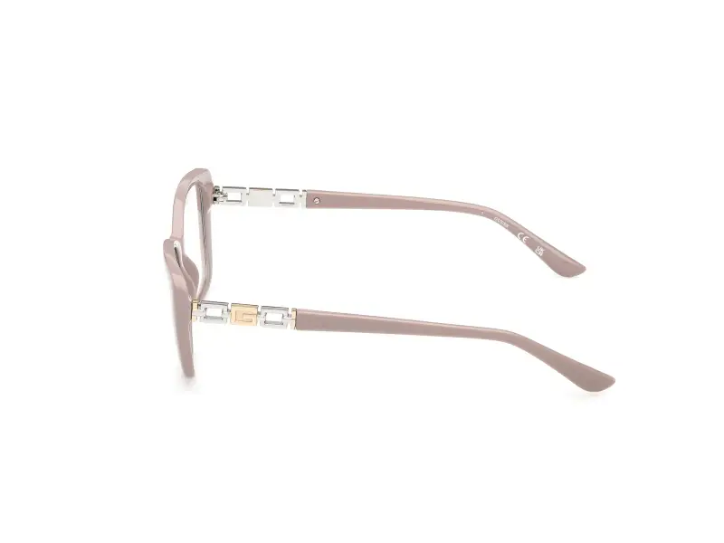 Donna Guess GU50358 057 Montature da vista Acetato Beige Squadrata Normale miniatura 3