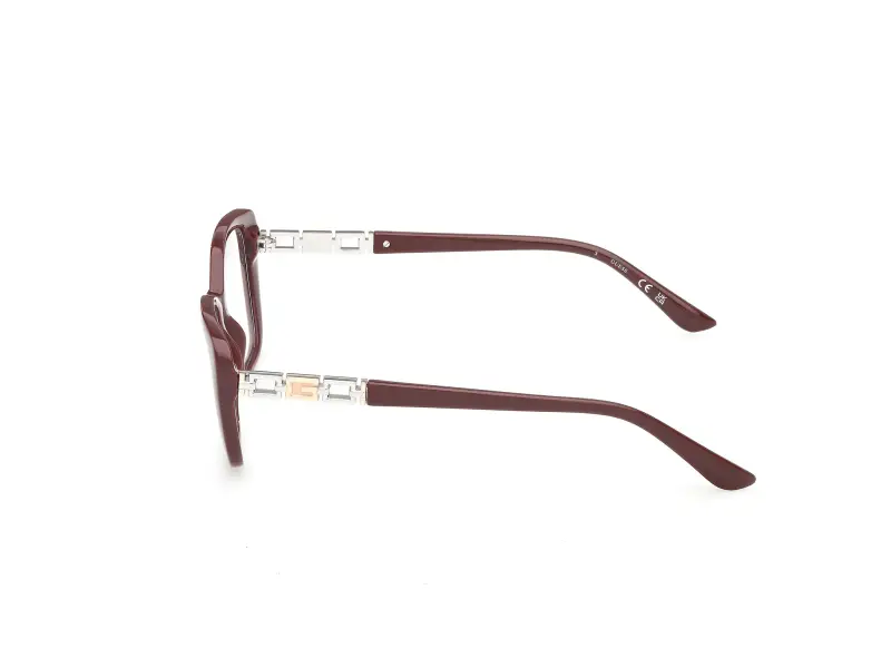 Donna Guess GU50358 069 Montature da vista Acetato Bordeaux Squadrata Normale miniatura 3