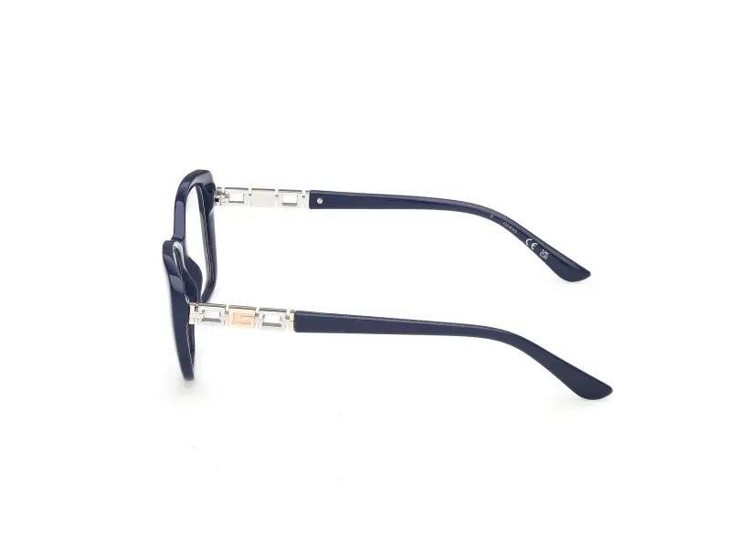 Donna Guess GU50358 090 Montature da vista Acetato Blu Squadrata Normale miniatura 3