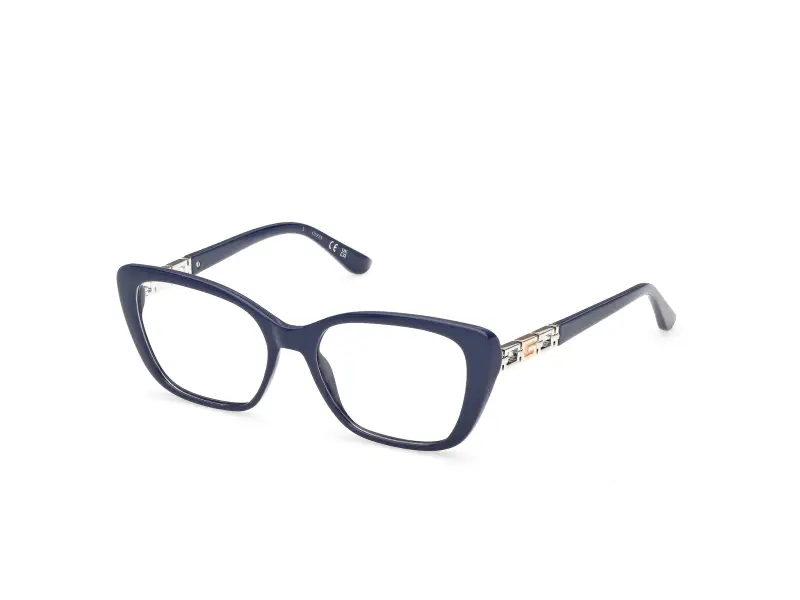 Donna Guess GU50358 090 Montature da vista Acetato Blu Squadrata Normale