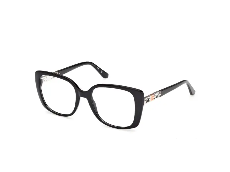 Donna Guess GU50359 001 Montature da vista Acetato Nero Farfalla Normale