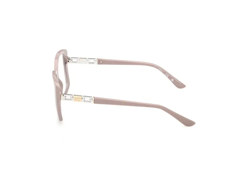 Donna Guess GU50359 057 Montature da vista Acetato Beige Farfalla Normale miniatura 3