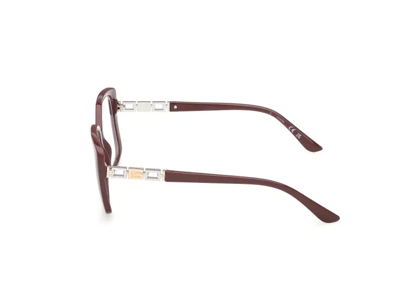 Donna Guess GU50359 069 Montature da vista Acetato Bordeaux Farfalla Normale miniatura 3
