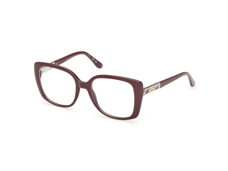 Donna Guess GU50359 069 Montature da vista Acetato Bordeaux Farfalla Normale