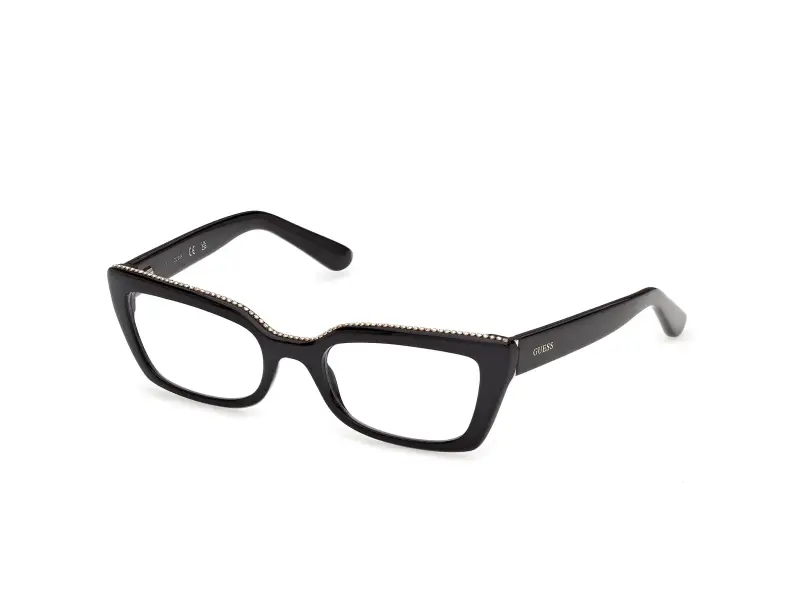 Donna Guess GU50360 001 Montature da vista Acetato Nero Squadrata Normale