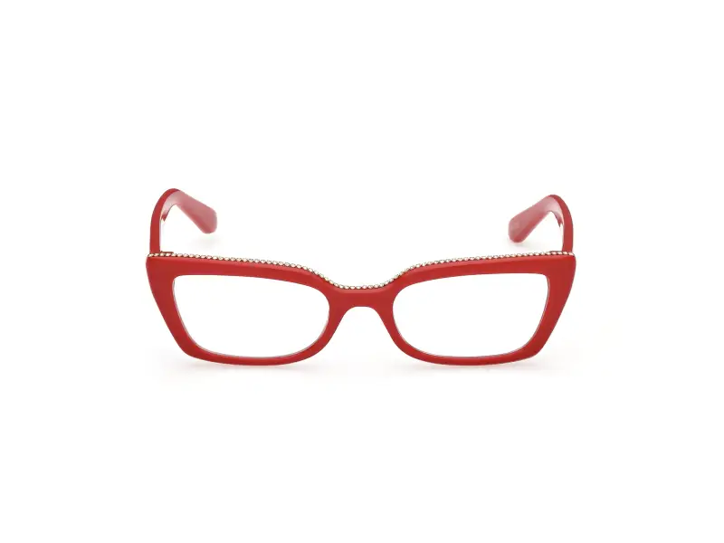 Donna Guess GU50360 066 Montature da vista Acetato Rosso Squadrata Normale miniatura 2