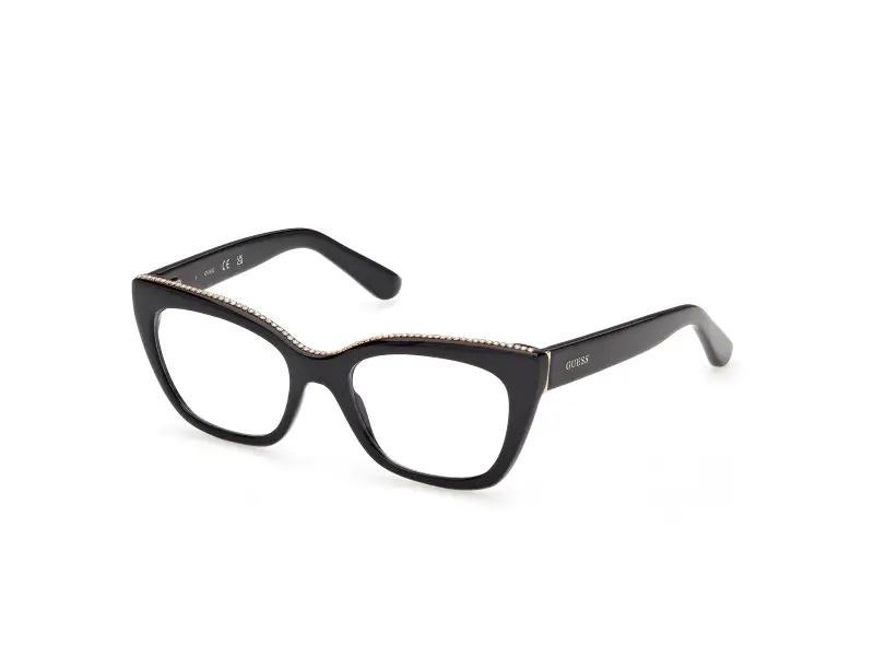 Donna Guess GU50361 001 Montature da vista Acetato Nero Squadrata Normale