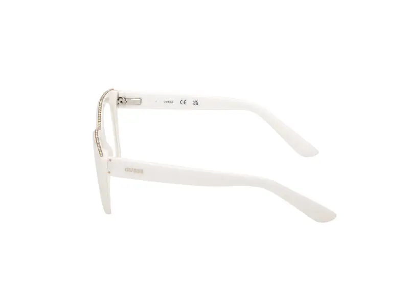 Donna Guess GU50361 021 Montature da vista Acetato Bianco Squadrata Normale miniatura 3