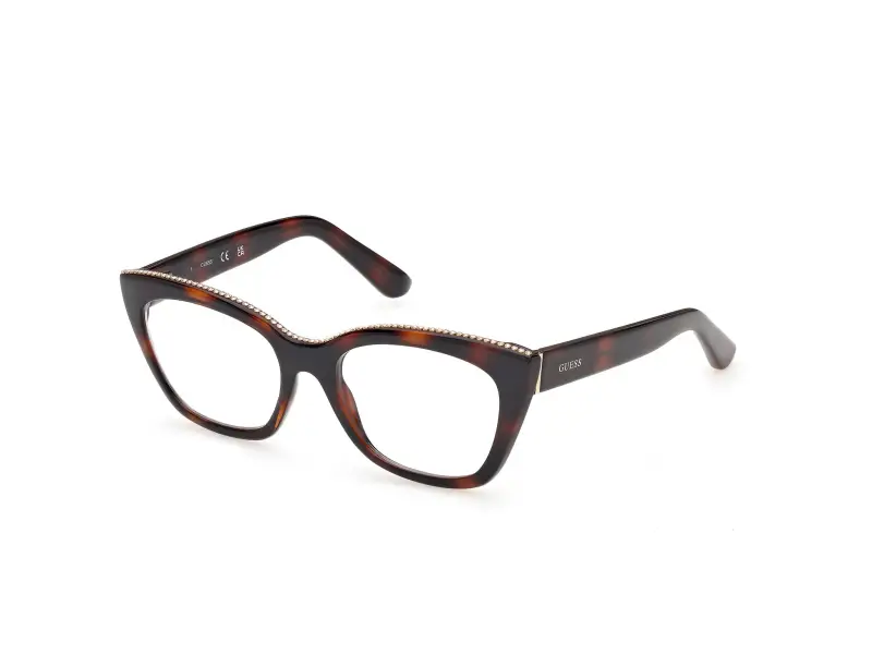 Donna Guess GU50361 052 Montature da vista Acetato Havana Squadrata Normale