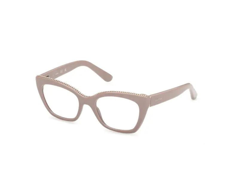 Donna Guess GU50361 057 Montature da vista Acetato Beige Squadrata Normale