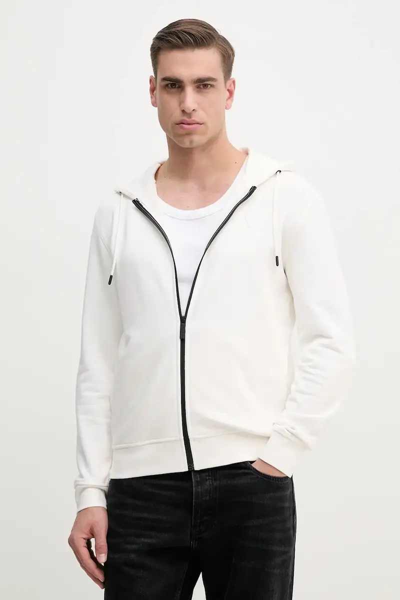 felpa ALDWIN uomo colore blu navy con cappuccio Z2YQ28 KAIJ1 Bianco