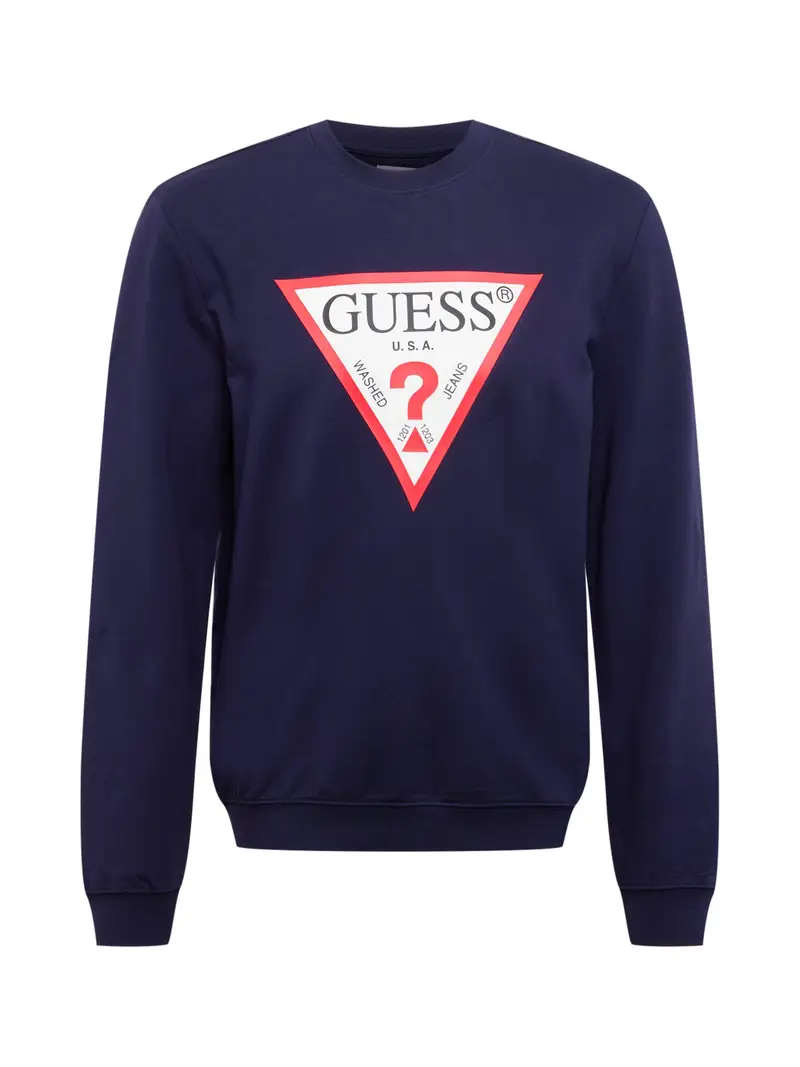 GUESS Felpa 'Audley'  marino / rosso / bianco